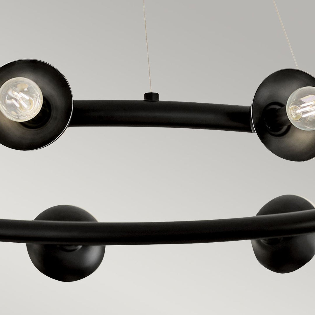 Palta 9 Light Chandelier - Satin Black