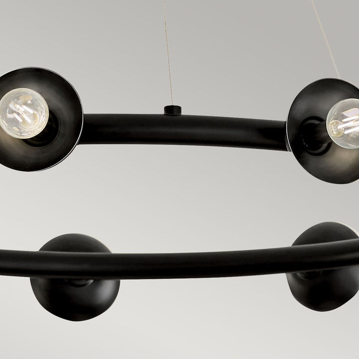 Palta 9 Light Chandelier - Satin Black