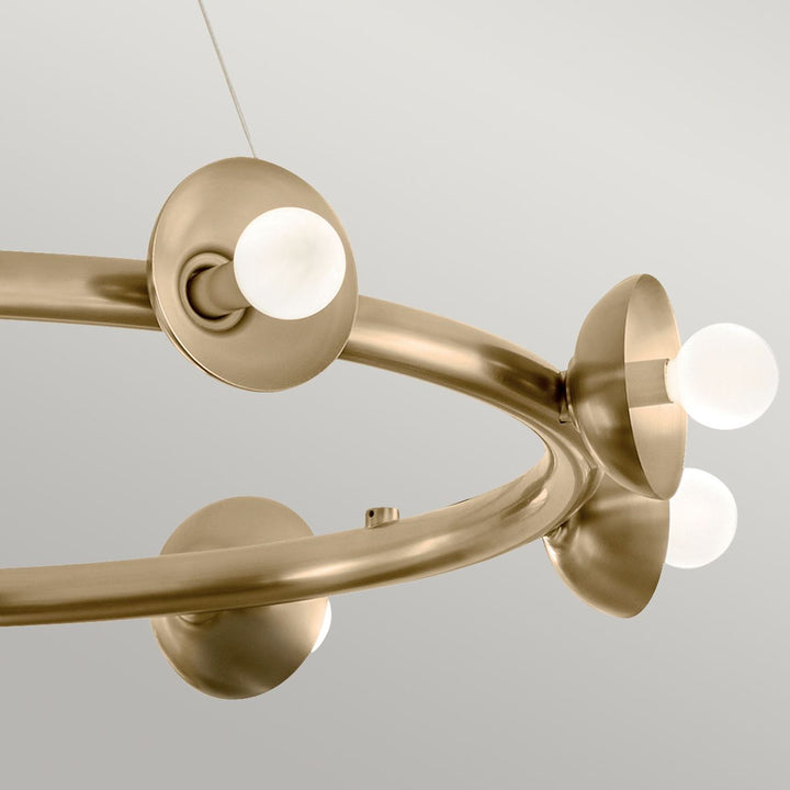 Palta 9 Light Chandelier - Champagne Bronze