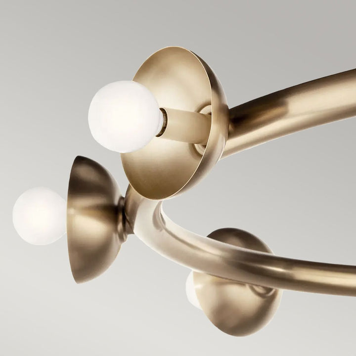 Palta 9 Light Chandelier - Champagne Bronze