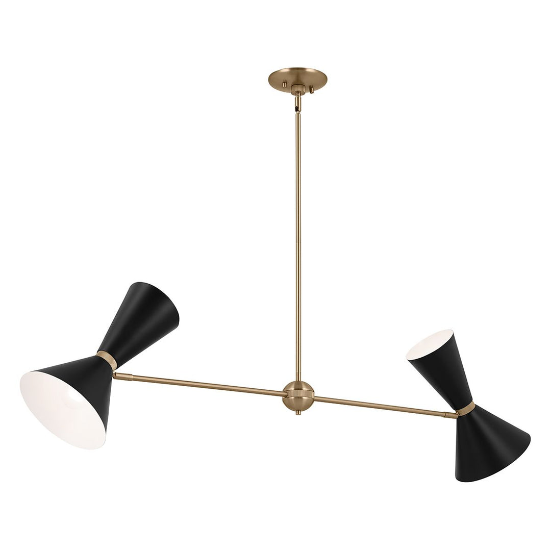 Phix Linear Chandelier - Black