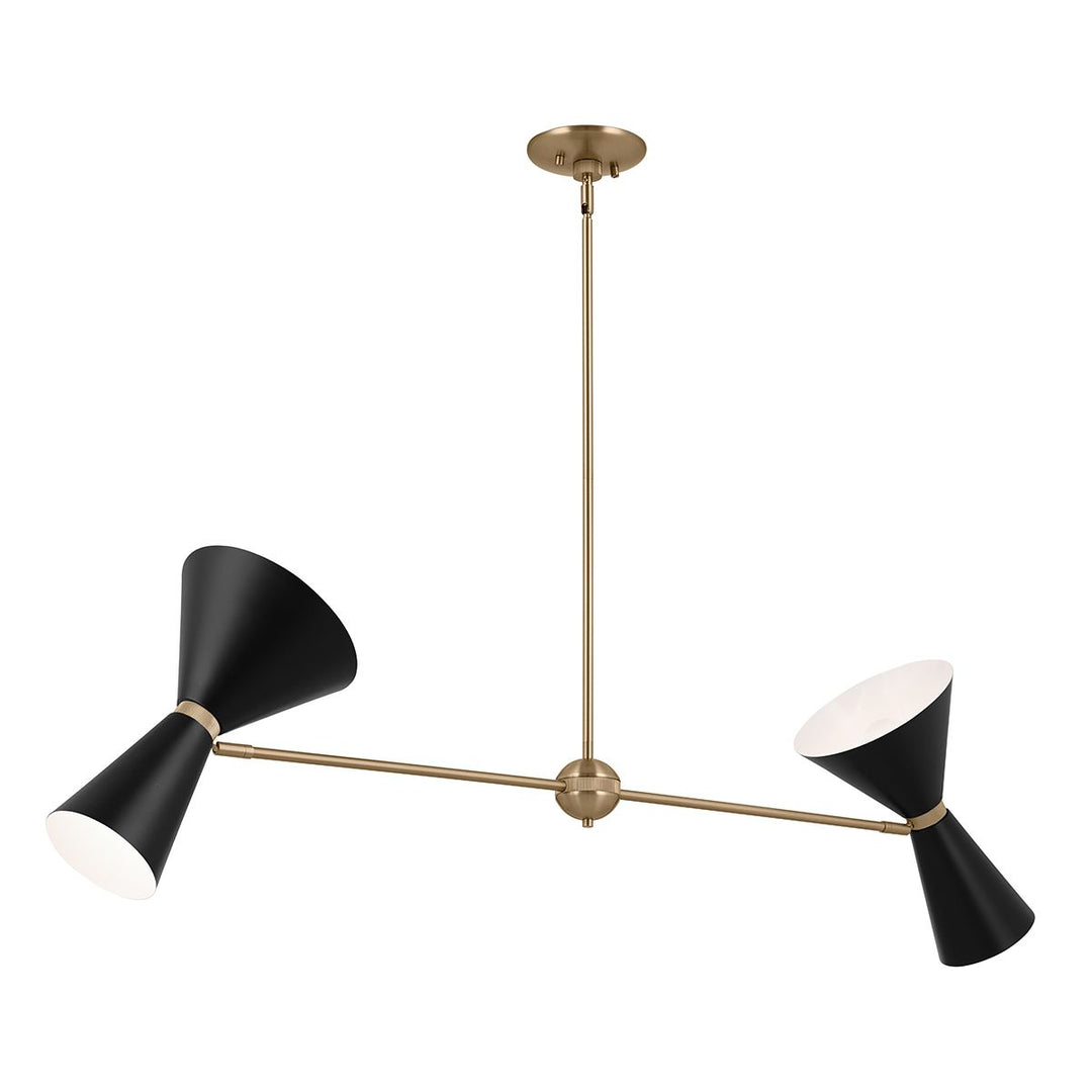 Phix Linear Chandelier - Black