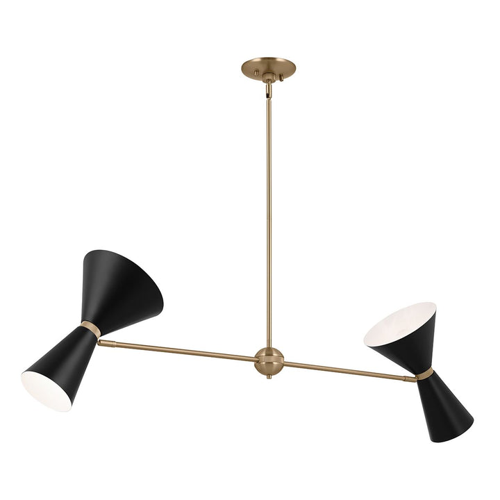 Phix Linear Chandelier - Black