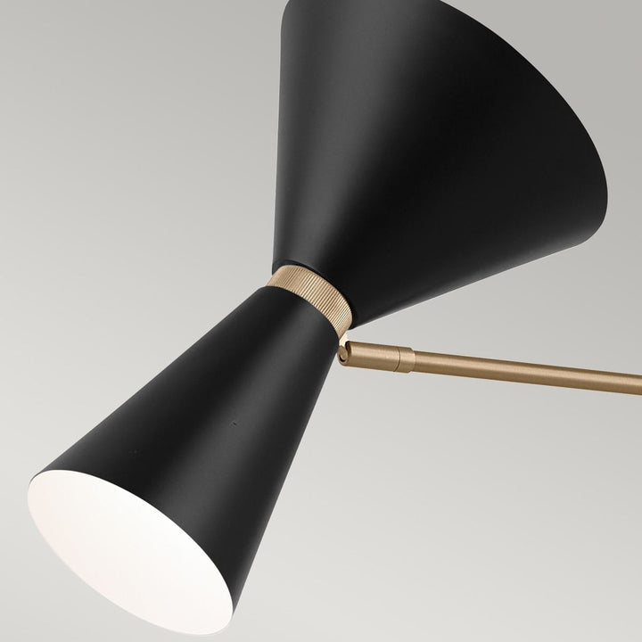 Phix Linear Chandelier - Black
