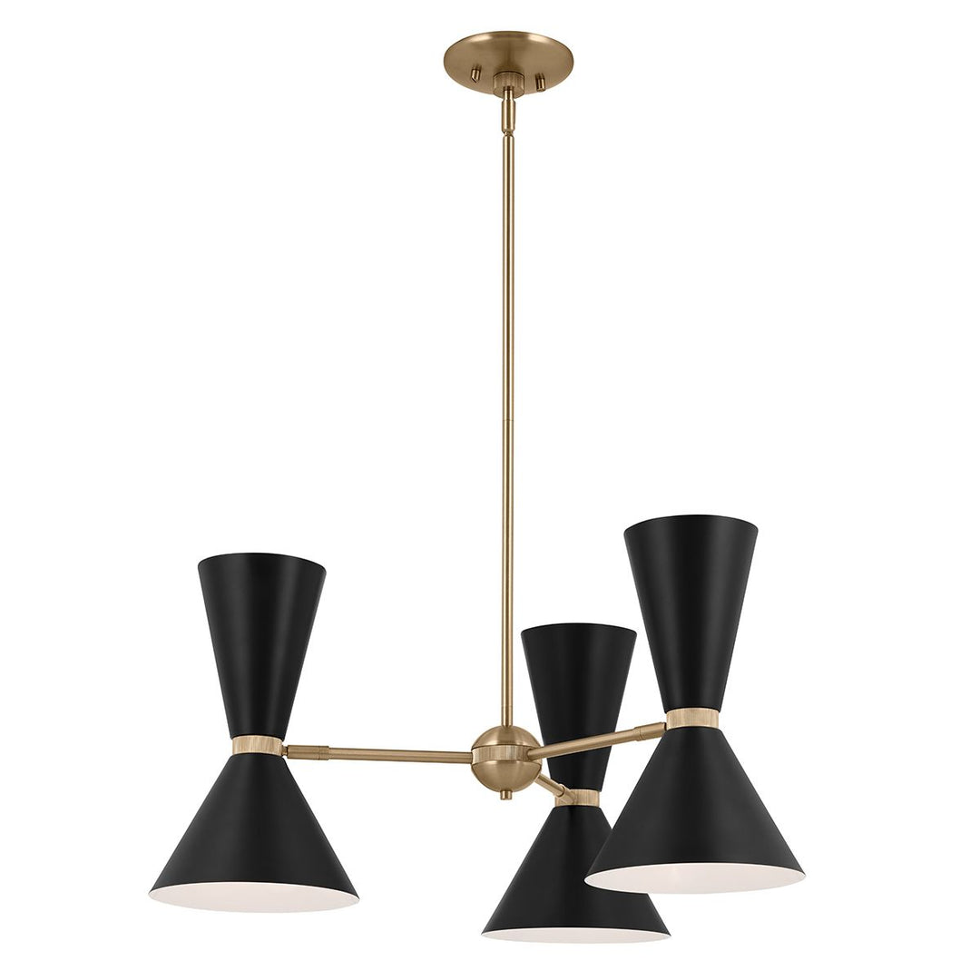 Phix 6 Light Chandelier - Black