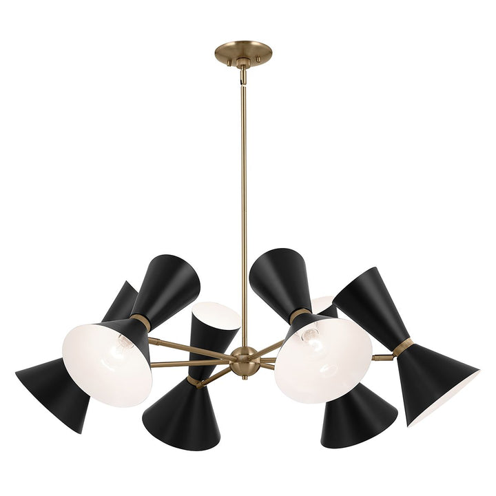 Phix 12 Light Chandelier - Black
