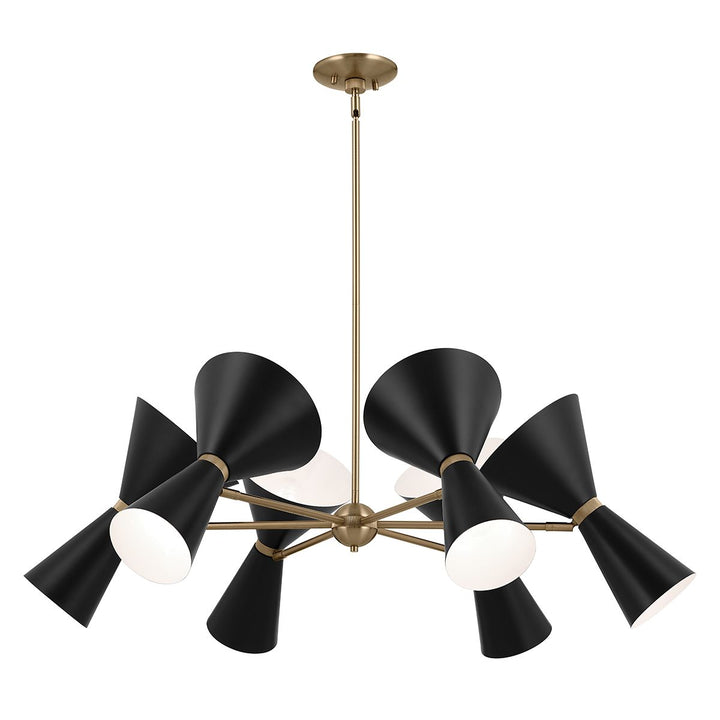 Phix 12 Light Chandelier - Black