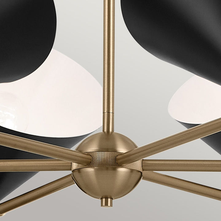 Phix 12 Light Chandelier - Black