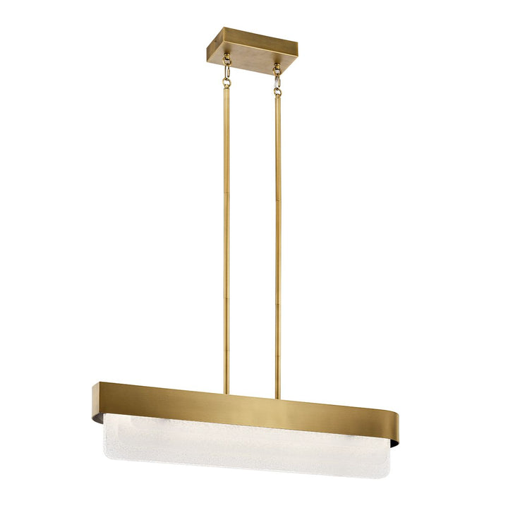 Serene LED Chandelier - Natural Brass