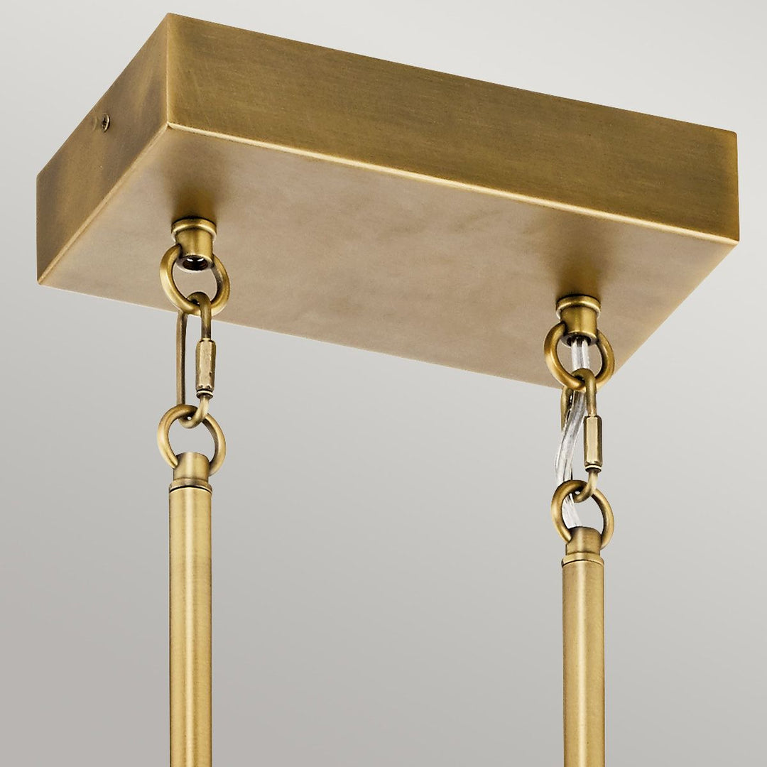 Serene LED Chandelier - Natural Brass
