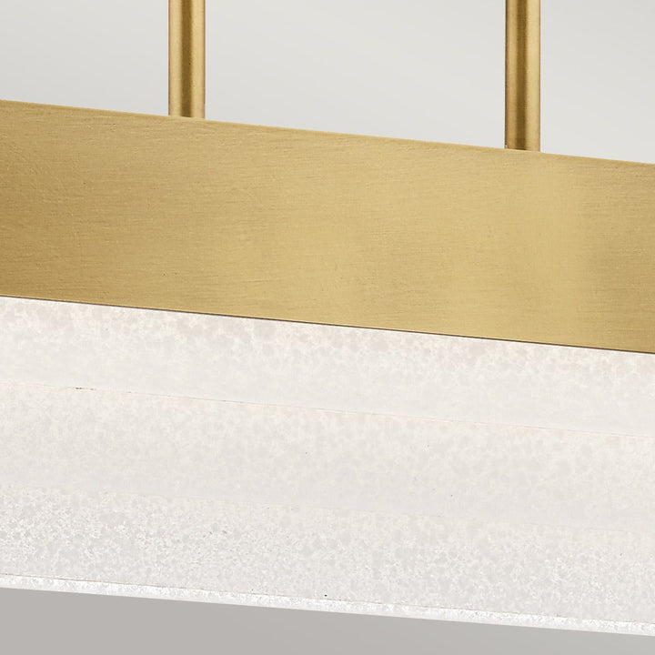 Serene LED Chandelier - Natural Brass