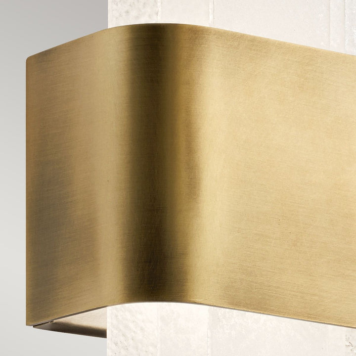 Serene LED Wall Light - Natural Brass