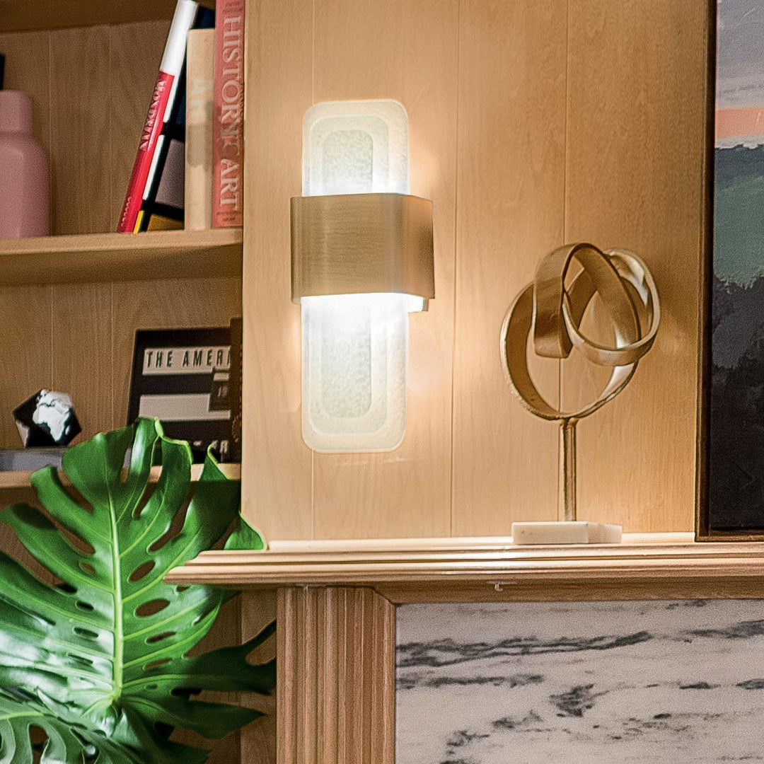 Serene LED Wall Light - Natural Brass
