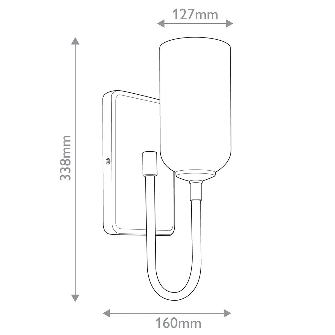 Solia Wall Light - Brushed Nickel