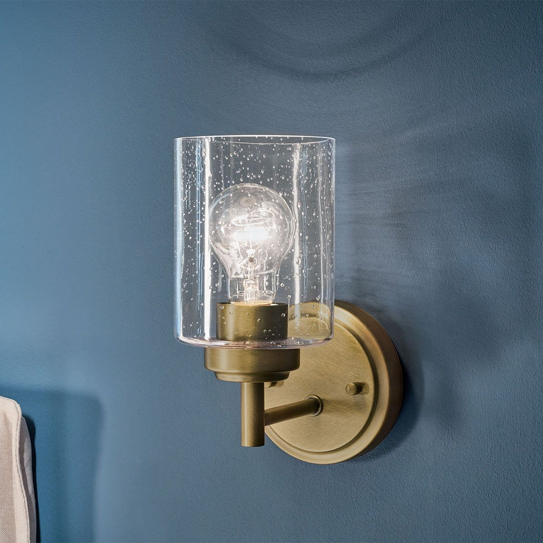 Winslow 1 Wall Light - Natural Brass