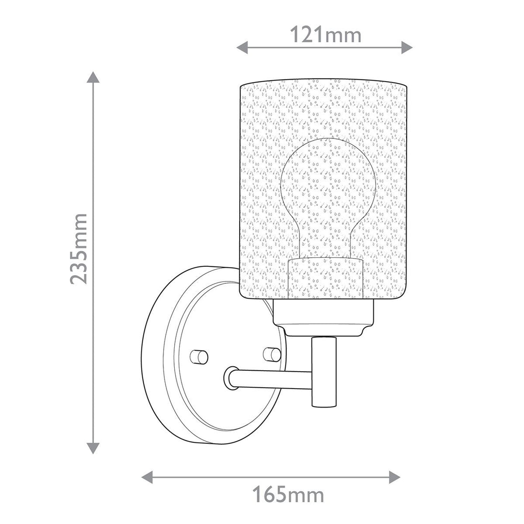 Winslow 1 Wall Light - Natural Brass