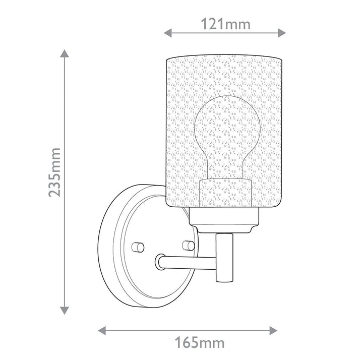 Winslow 1 Wall Light - Natural Brass