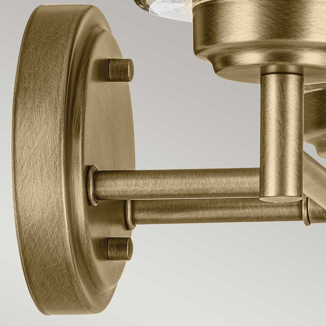 Winslow 2 Wall Light - Natural Brass