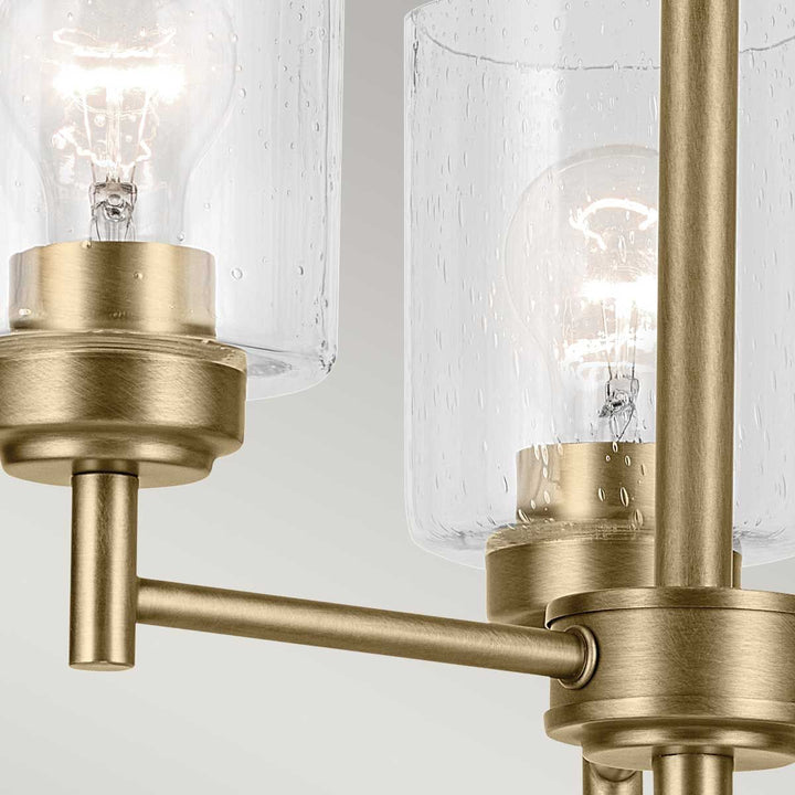 Winslow 3 Chandelier - Natural Brass