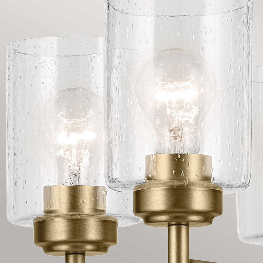 Winslow 5 Chandelier - Natural Brass