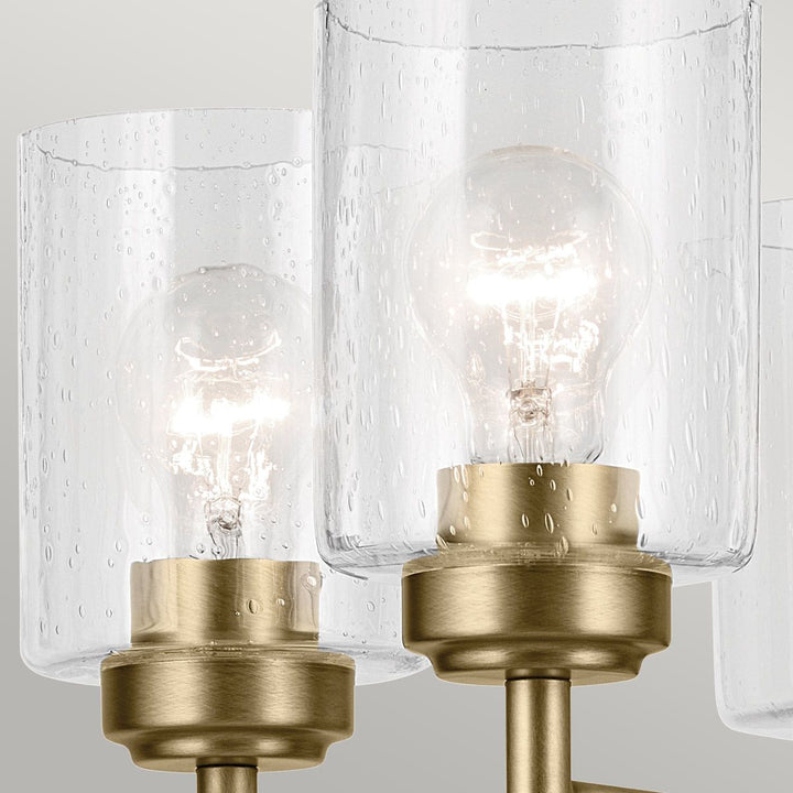Winslow 5 Chandelier - Natural Brass