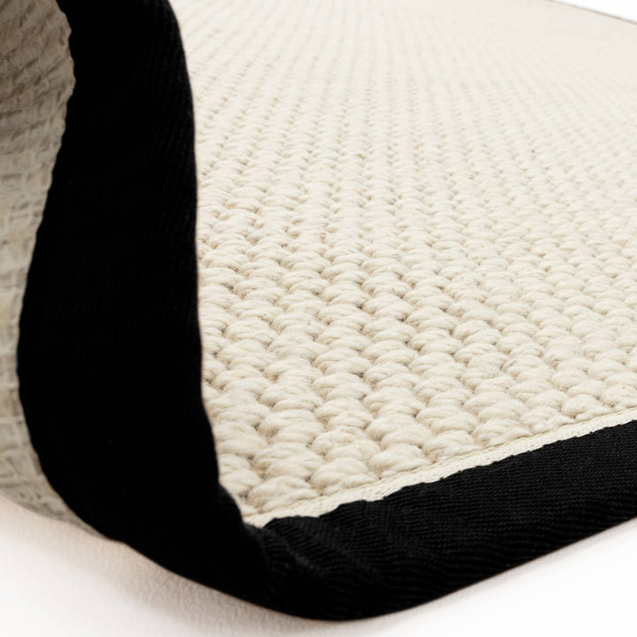 Korra Double Loop Rug - Charcoal Cream