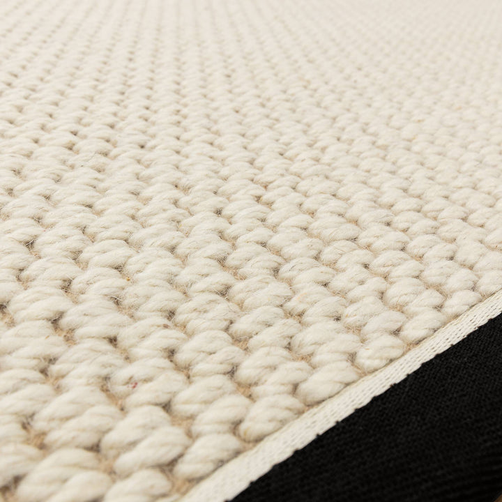 Korra Double Loop Rug - Charcoal Cream