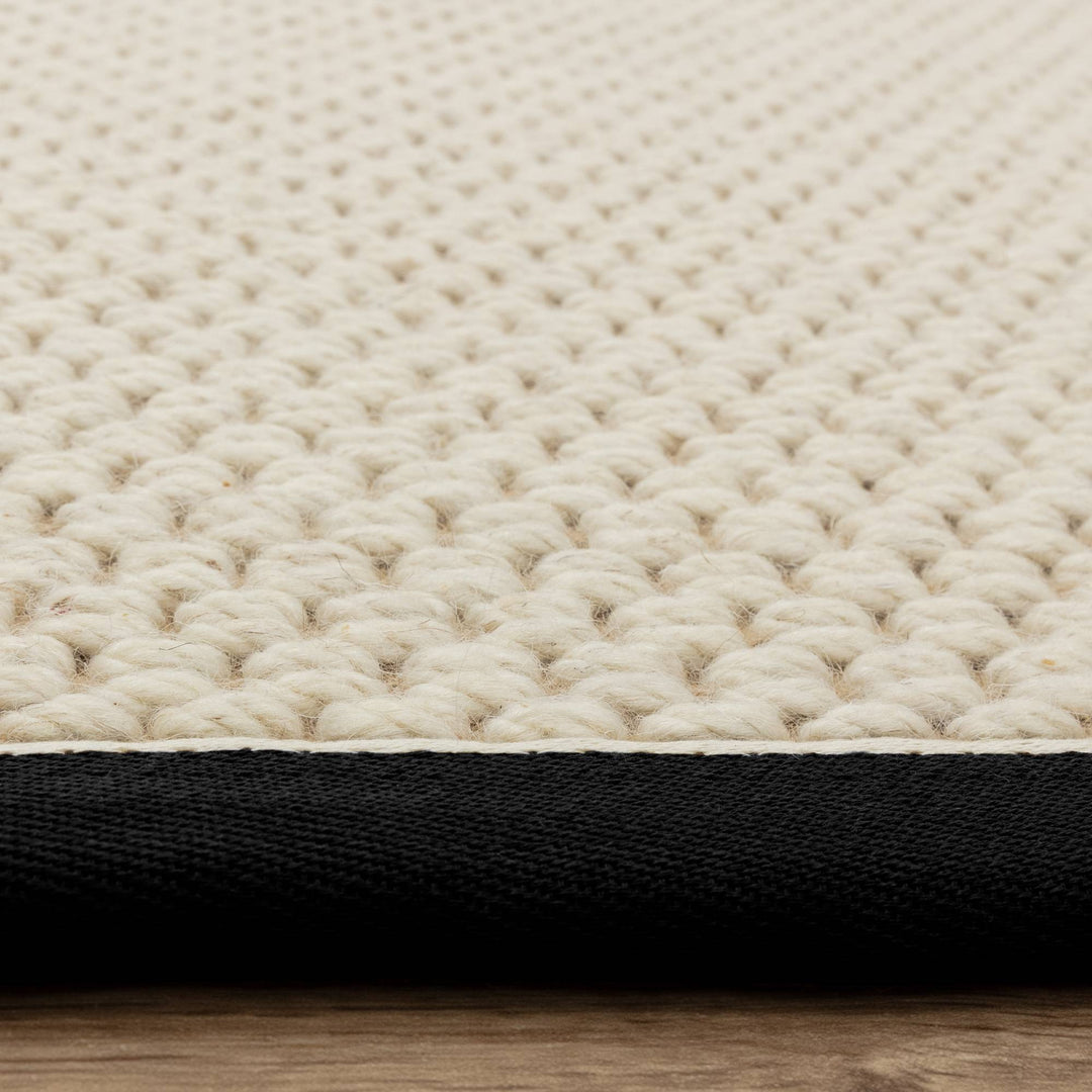 Korra Double Loop Rug - Charcoal Cream