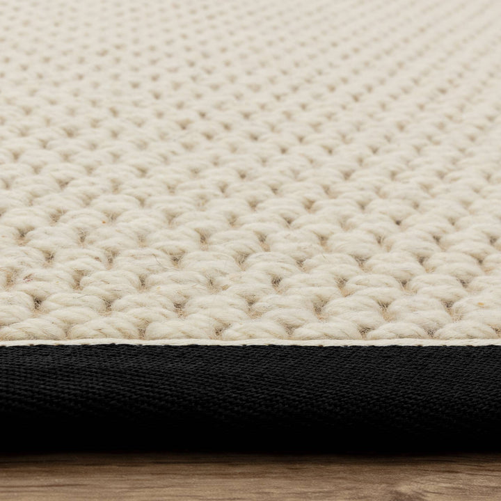 Korra Double Loop Rug - Charcoal Cream