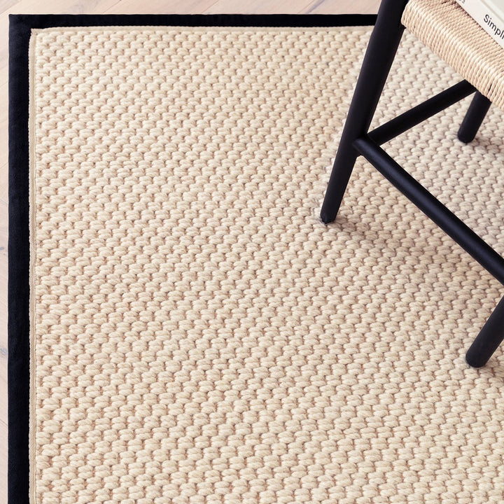Korra Double Loop Rug - Charcoal Cream