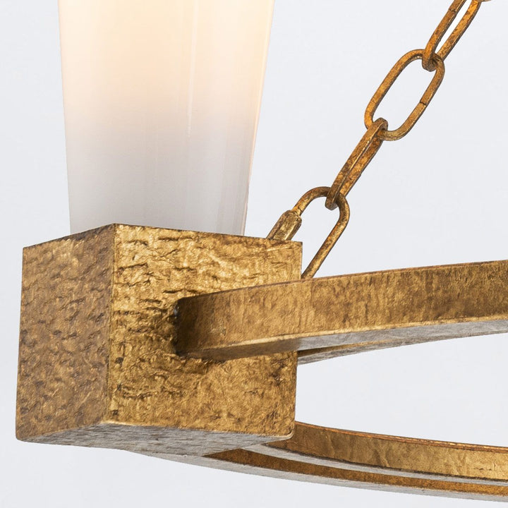 Kristy 3 Chandelier - Distressed Gold