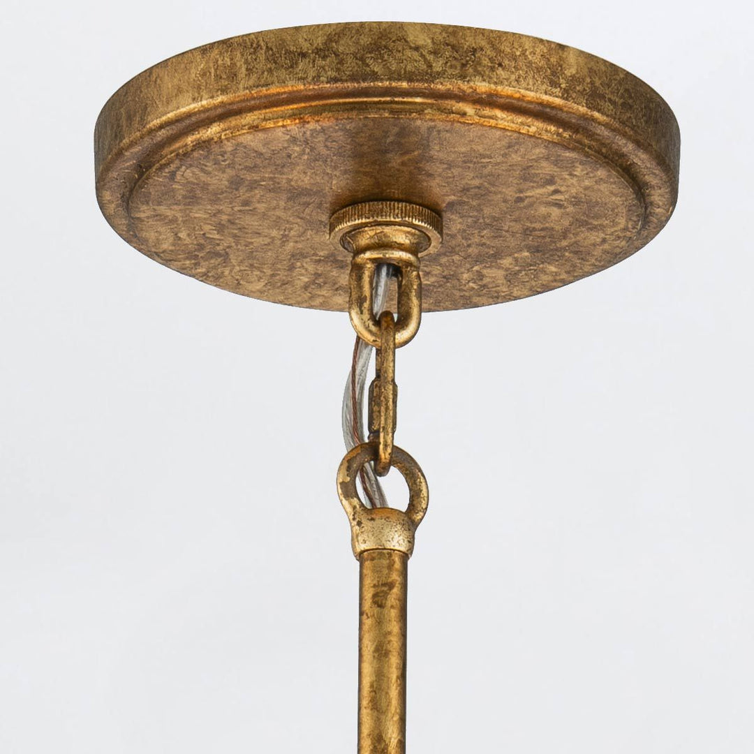 Kristy 3 Chandelier - Distressed Gold