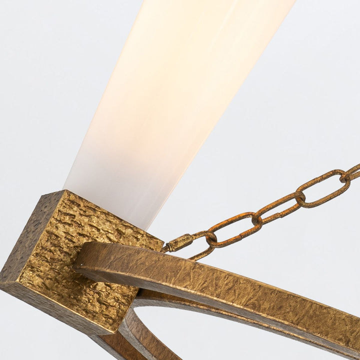 Kristy 4 Chandelier - Distressed Gold