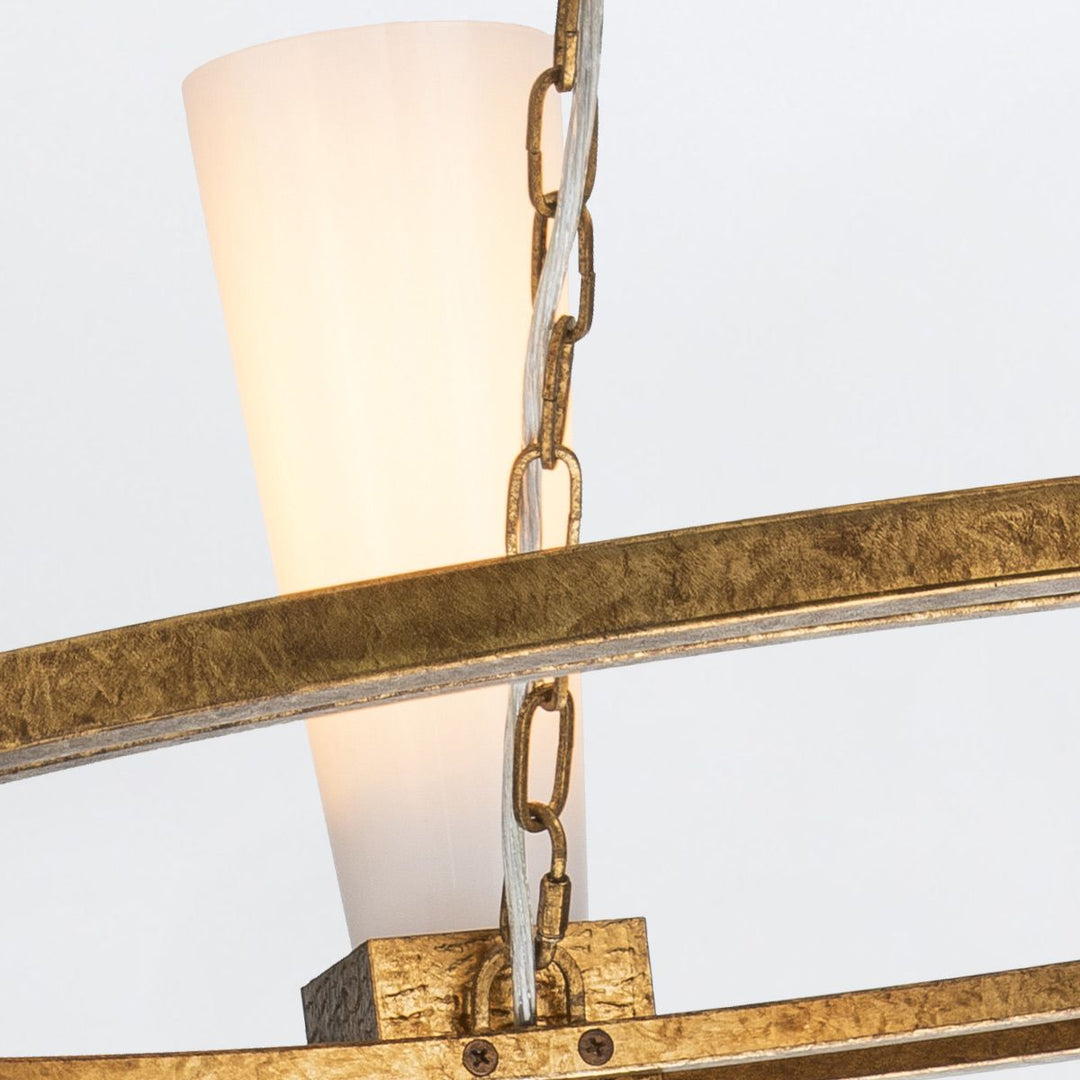 Kristy 4 Chandelier - Distressed Gold