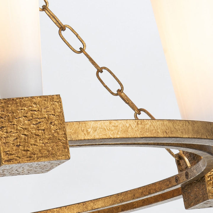 Kristy 4 Chandelier - Distressed Gold