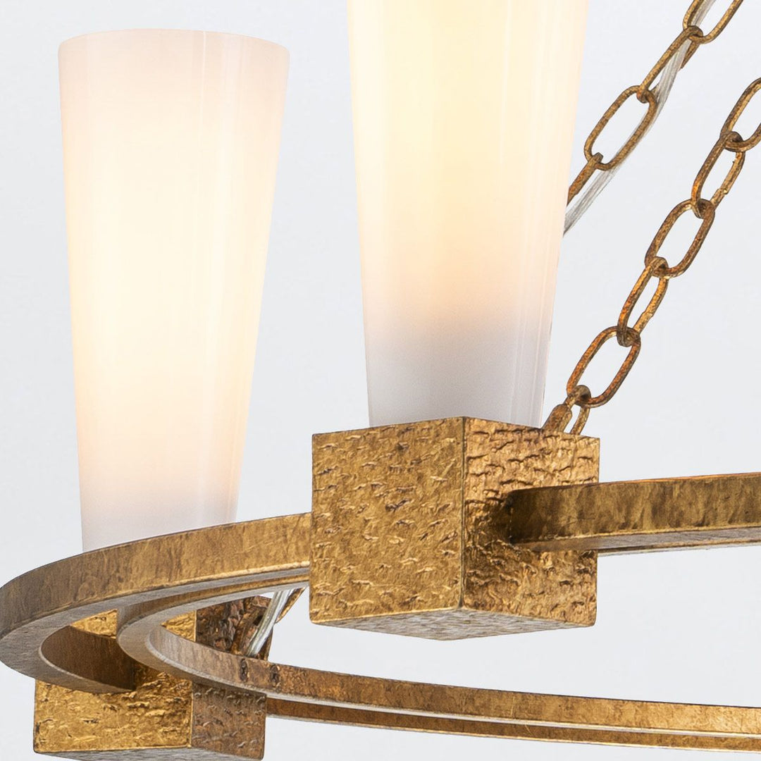 Kristy 5 Chandelier - Distressed Gold
