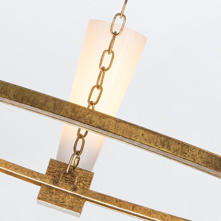 Kristy 5 Chandelier - Distressed Gold