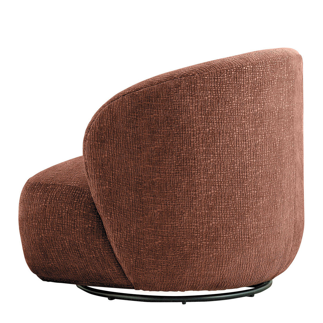 Lisette Velvet Jacquard Armchair - Rosewood