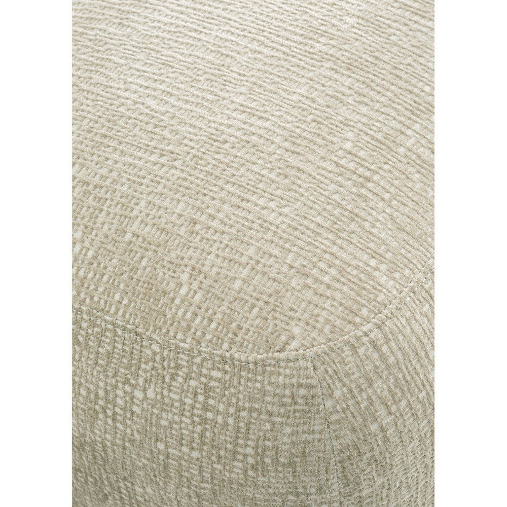 Lisette Velvet Pouffe - Sand