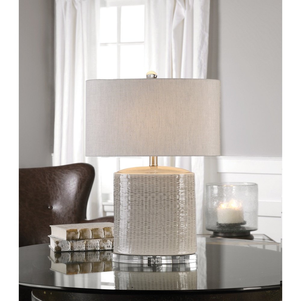 Modica Ceramic Lamp - Taupe Uttermost 2