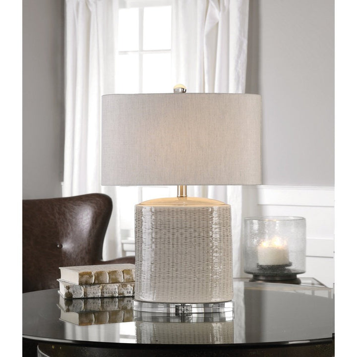 Modica Ceramic Lamp - Taupe Uttermost 2