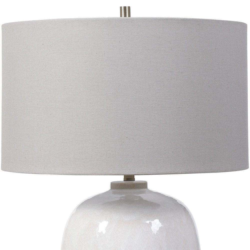 Uttermost Winterscape Glaze Table Lamp in White