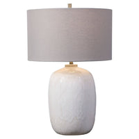 Uttermost Winterscape Glaze Table Lamp in White