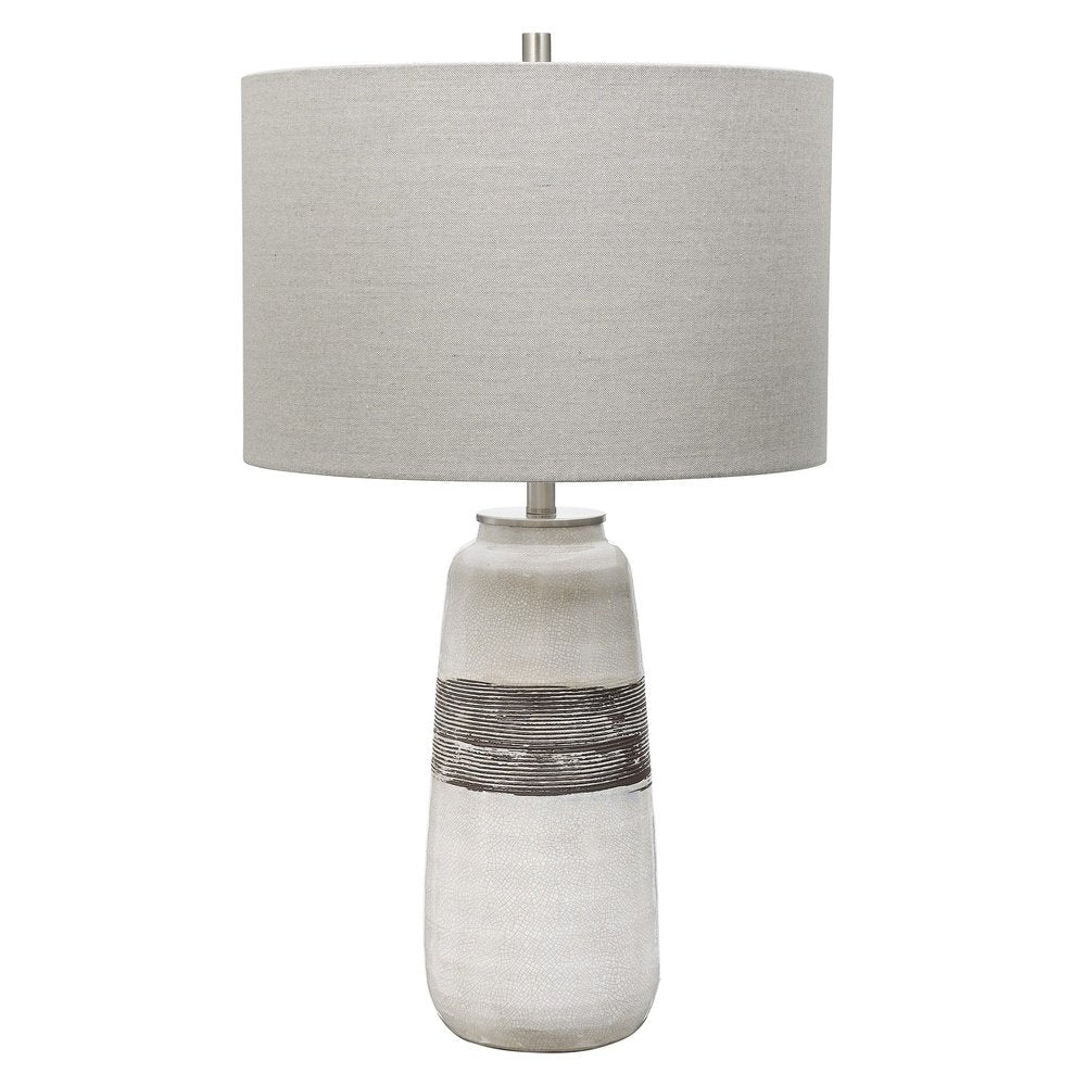 Comanche Crackle Table Lamp - White Uttermost 4
