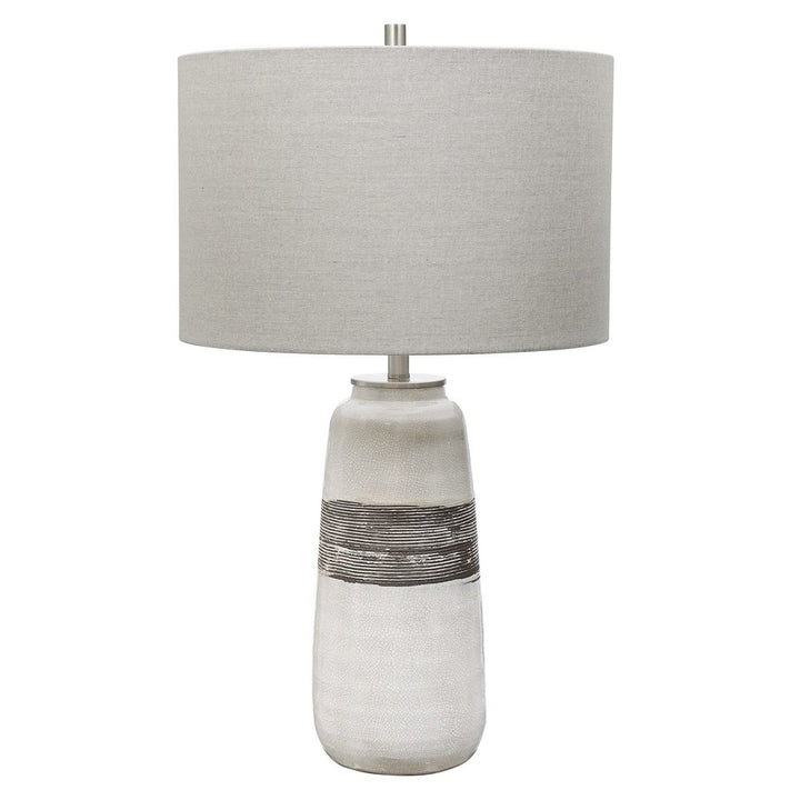 Comanche Crackle Table Lamp - White Uttermost 4
