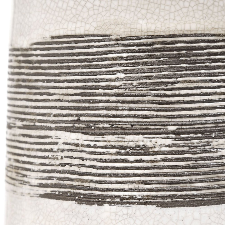 Comanche Crackle Table Lamp - White Uttermost 6