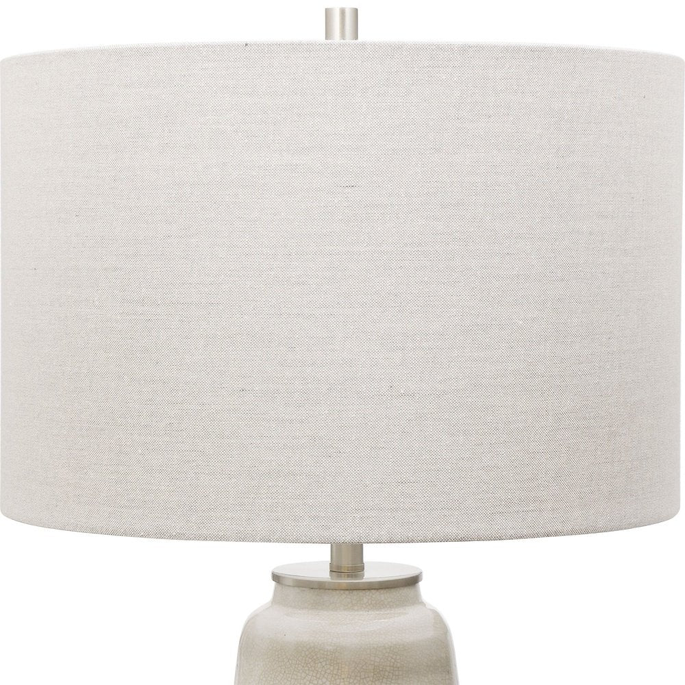 Comanche Crackle Table Lamp - White Uttermost 5