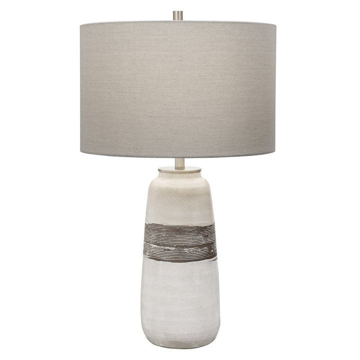 Comanche Crackle Table Lamp - White Uttermost 1