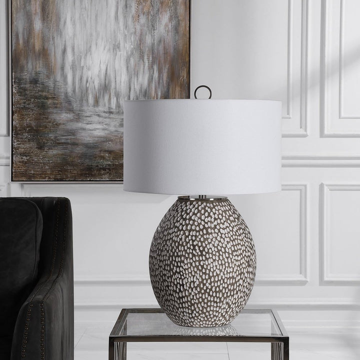 Cyprien Table Lamp - Grey & White Uttermost 2