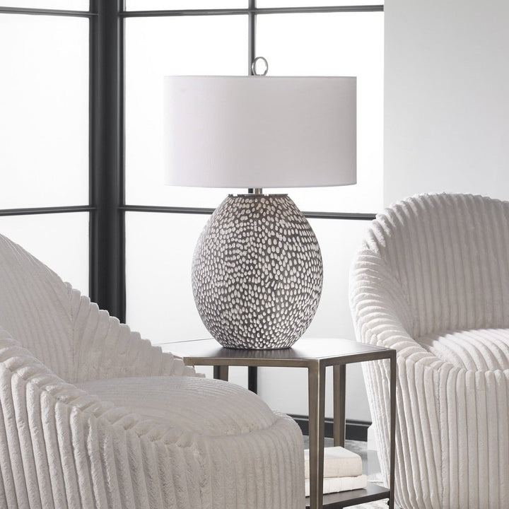 Cyprien Table Lamp - Grey & White Uttermost 3